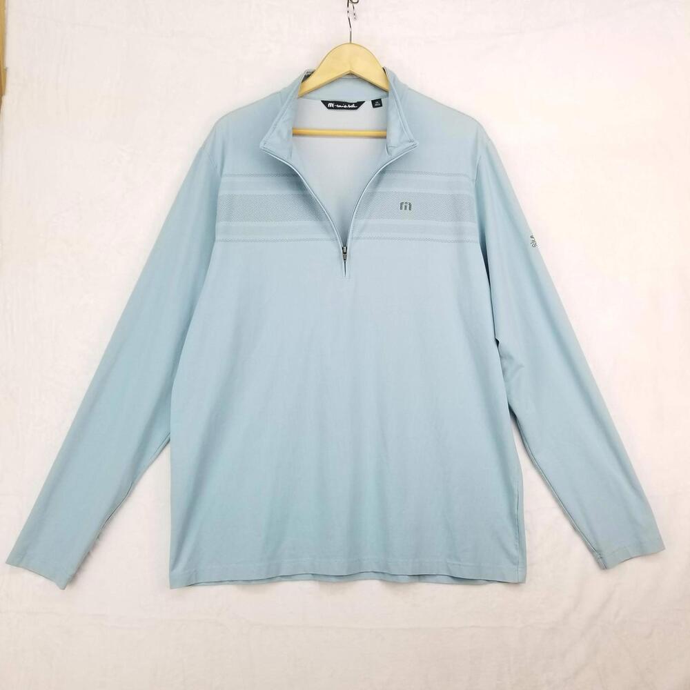 Travis Mathew 1/4 Zip Pullover Shirt Jacket XXL Light Blue Sedona Golf & Resort - Picture 15 of 15